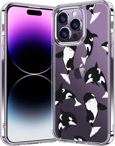 Vista 11 de bicol Funda para iPhone 14 con diseños claros y modernos para mujeres y niñas, [con protector de pantalla] ajuste delgado, a prueba de golpes, funda