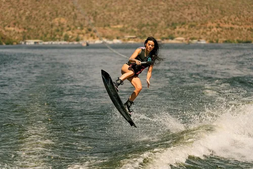 Vista 8 de Full Throttle Aqua Extreme Wakeboard Kit (negro/azul, 55.1 x 21.6 pulgadas/55.1 in x 16.5 in)