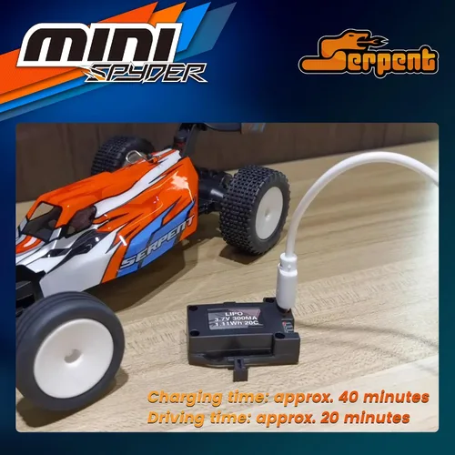 Vista 3 de Serpent 1/24 Mini RC Off-Road Buggy RTR, coche de control remoto de 2.4 GHz