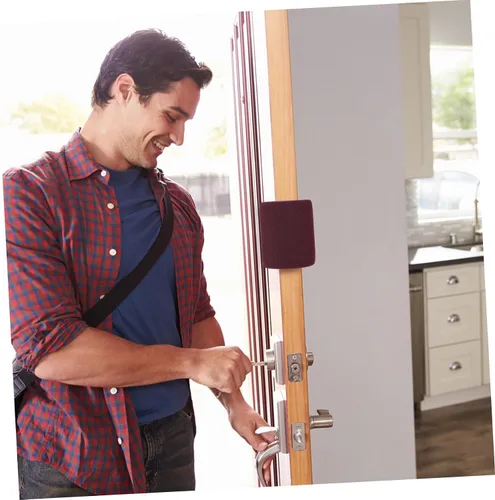 Vista 8 de ibasenice 2 sets tapón de puerta para el hogar dedo protector niño manija de puerta seguridad 2 unids*2