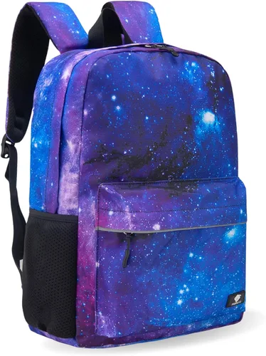 Vista 14 de Fenrici - Mochila para niñas, niños y adolescentes, mochila reciclada para laptop, de 16 x 13.5 pulgadas, Computadora portátil, M, Negro