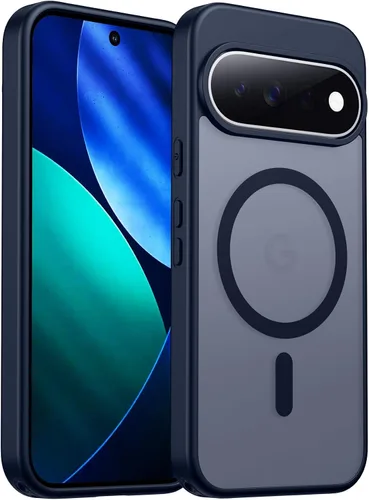 Vista 33 de SPIDERCASE Funda magnética para Google Pixel 9A, protección contra caídas de grado militar, delgada, translúcida, mate, a prueba de golpes
