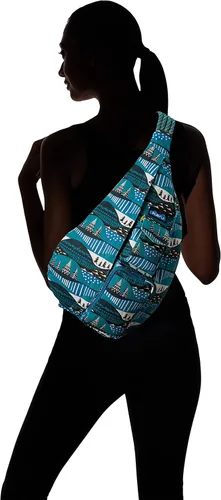 Vista 4 de KAVU Bolsa de hombro, bandolera de cuerda original con correa de hombro de cuerda ajustable
