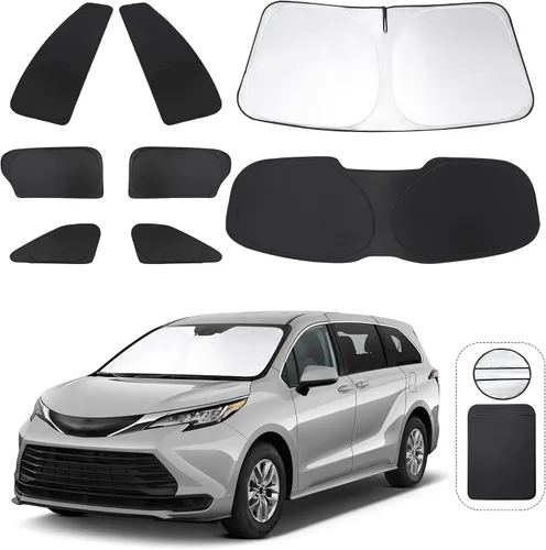 Vista 131 de TINGLU Persianas de ventana para Honda CR-V 2023-2026, accesorios para ventanas laterales de automóvil, parabrisas triangular, parasol para rayos UV