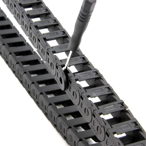 Vista 7 de BCZAMD - Conectores de extremo de cadena de arrastre de 0.394 x 0.591 in, piezas de cadenas de repuesto para cable abierto exterior, cadenas