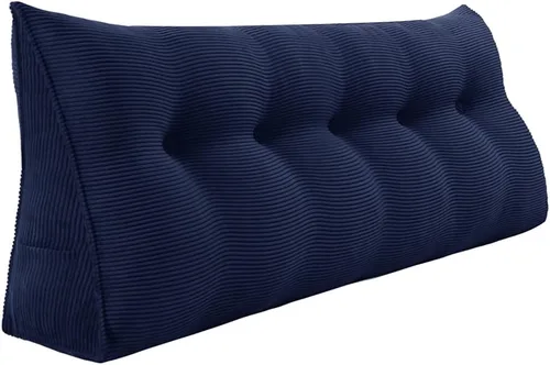 Vista 35 de WOWMAX - Almohada triangular para cabecero; almohada en forma de cuña para cabecero; almohada grande de refuerzo para cama, almohada