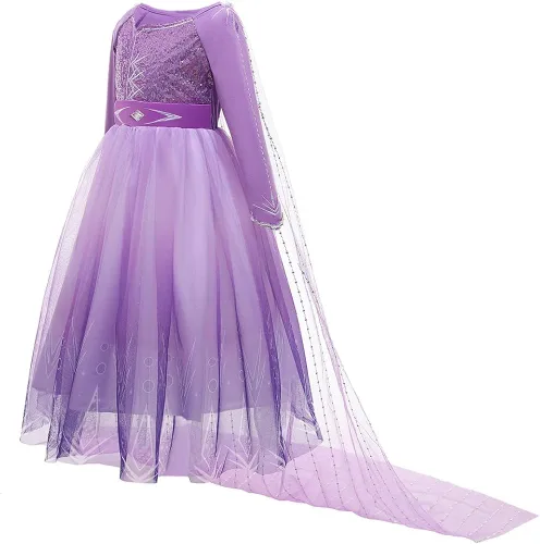 Vista 2 de REXREII Rapunzel - Disfraz de princesa Sofía para niñas disfraz de Halloween Navidad desfile fiesta de cumpleaños noche