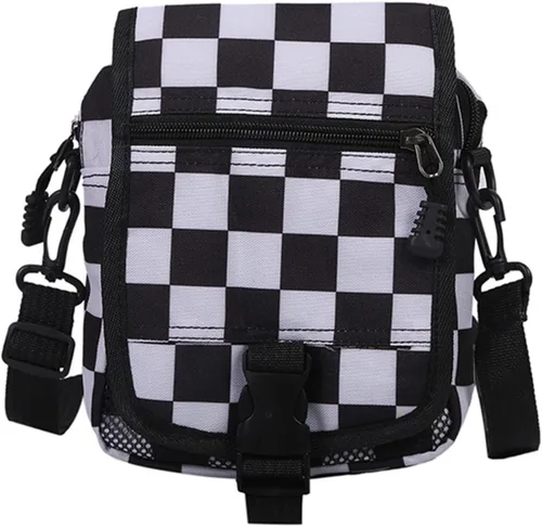 Vista 9 de Pequeña bolsa cruzada para hombre, con solapa, bolsa de mensajero para mujer