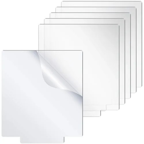 Vista 8 de 6 piezas de lámina acrílica transparente de 2 mm de espesor con película LED para base de luz LED, pantalla transparente con película protectora
