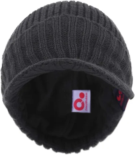 Vista 20 de Janey&Rubbins Gorro de punto diario con orejeras con forro polar y calavera