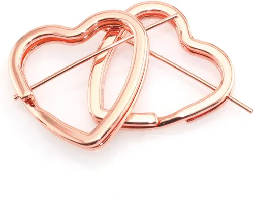 Vista 2 de Llavero plano creativo DIY Llavero Accesorios Metal Key Anillo dividido, Oro Rosa