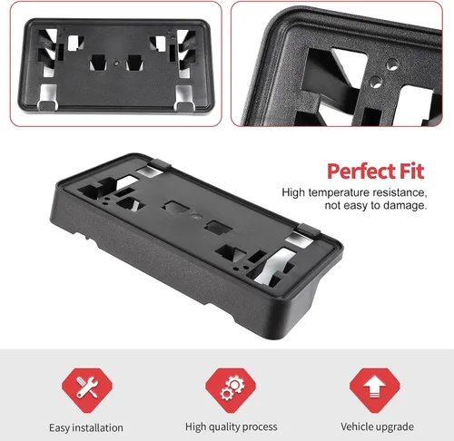 Vista 4 de Jimen Soporte de matrícula para 2021+ F150, soporte de placa frontal compatible con Ford F150 2021-2023