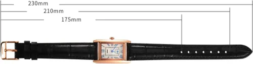 Vista 7 de FANMIS Reloj de pulsera rectangular vintage para mujer, reloj de cuarzo analógico para mujer, ultrafino, reloj de pulsera para mujer, reloj