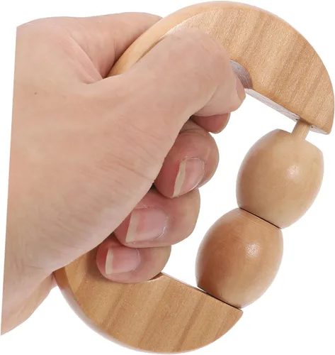 Vista 6 de FOMIYES Pcs Relajante Rodillo Masajeador de Madera para Espalda Cuello Piernas Brazos Cara Herramienta de Alivio Portátil