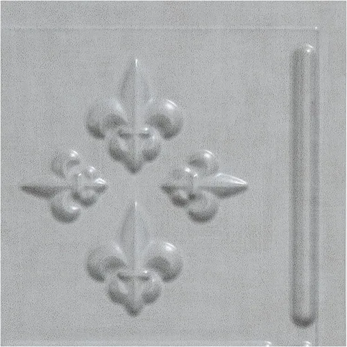 Vista 15 de FASÄDE Fleur-de-lis - Panel decorativo de vinilo decorativo para salpicaduras de 18 x 24 pulgadas en cobre piedra lunar (paquete de 5)