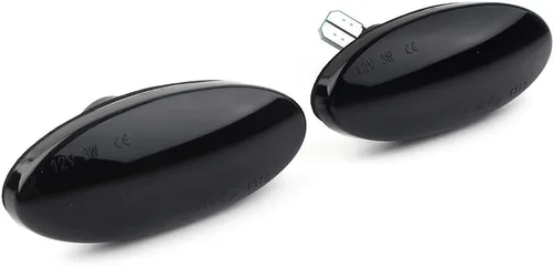 Vista 3 de Indicadores de señal de giro secuenciales automáticos para automóvil, luz de marcador lateral para Nissan Cube, Juke, Leaf, Micra K12/K13, Note E11