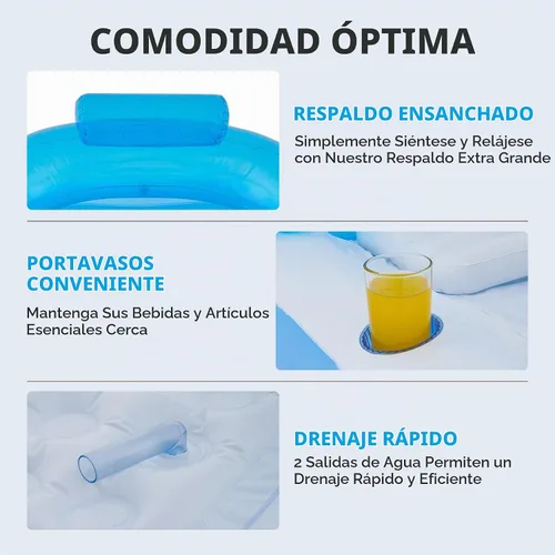 Vista 6 de CO-Z Bañera inflable con bomba de aire eléctrica y almohada reposacabezas para baño, bañera inflable portátil para adultos, para exteriores o Azul