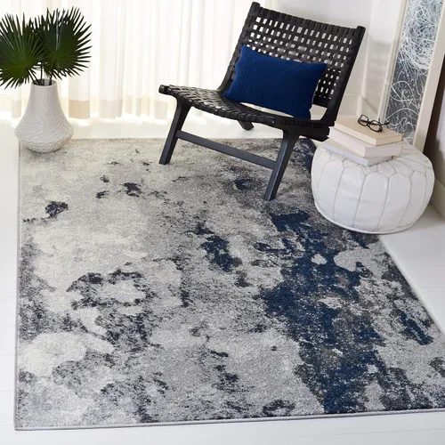 Vista 7 de SAFAVIEH Adirondack Collection - Alfombra decorativa, 2 pies 6 pulgadas x 4 pies, verde y gris, diseño abstracto moderno, no desprende pelusa