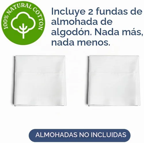 Vista 3 de Juego de 2 fundas de almohada 100 % algodón de 400 hilos, sin arrugas ni decoloración, protectores lavables a máquina, ropa de cama de hotel