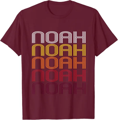 Vista 10 de Noah Retro Wordmark Pattern - Camiseta estilo vintage