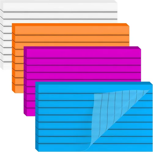 Vista 9 de 200 hojas de notas adhesivas transparentes negras, 3x3 pulgadas, translúcidas, autoadhesivas, transparentes, notas adhesivas Post que se ven a
