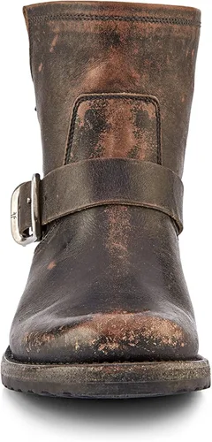 Vista 8 de Frye Veronica Botines para mujer hechos de cuero cepillado de grano completo con herrajes de metal antiguo e impermeables, construcción de ribete