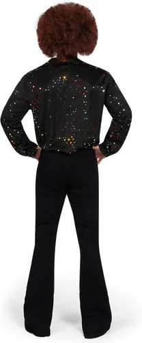 Vista 7 de Spooktacular Creations - Juego de camisa de discoteca para hombre, con peluca, gafas, collar, accesorios