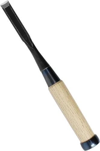 Vista 11 de KAKURI Cincel de mortaja japonés para carpintería 1/8" (3 mm), fabricado en Japón, cincel de madera Oire Nomi, hoja de acero japonés de alto carbono