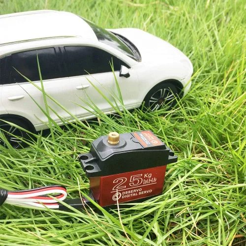 Vista 3 de 55.1 lbs Digital Servo Full Metal Gear Alto Par Impermeable para RC Car Crawler Robot Control Ángulo 270 °