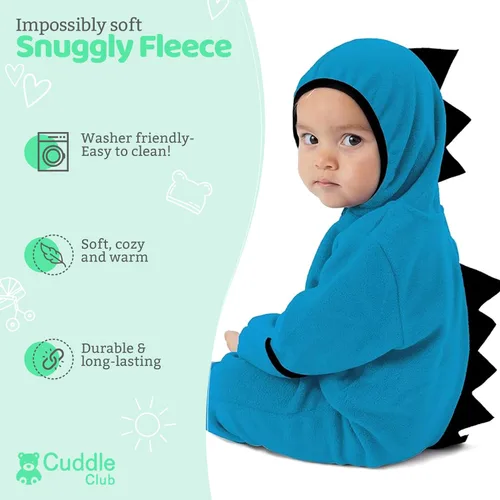 Vista 68 de Enterizo de vellón para bebé, rómper de una sola pieza con capucha para niños, ropa para exteriores, chaqueta infantil