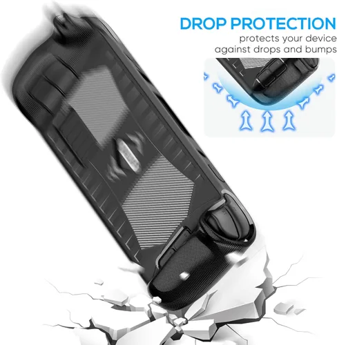 Vista 3 de Funda protectora para cubierta de vapor con protector de pantalla de vidrio templado a prueba de golpes antideslizante accesorios anticolisiones