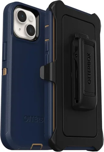 Vista 11 de OtterBox Defender Screenless Series - Funda con clip para cinturón para iPhone 14 Plus (solamente), embalaje no minorista, color negro