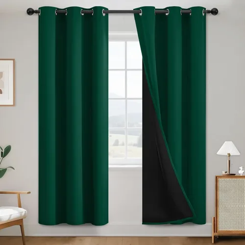 Vista 120 de SimpleHome - Cortinas opacas 100% para recámara, cortinas de ventana con ojales beige, con aislamiento térmico, cortinas de oscurecimiento