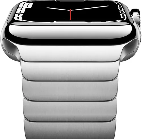 Vista 17 de NewWays - Pulsera de eslabones de titanio y acero inoxidable para Apple Watch Band Ultra 3 2 1 Band 49mm Series11 10 46mm 42mm 45mm 44mm 41mm 40mm
