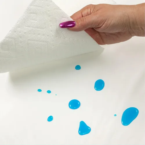Vista 7 de Body Linen Funda para mesa de masaje, barrera reutilizable con superficie limpia. Material PUL impermeable, lavable a máquina. Protege la mesa