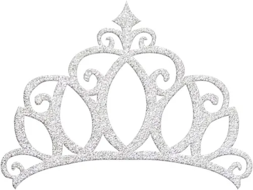 Vista 4 de JANOU Tiara - Juego de 20 piezas para decoración de tartas plateadas con purpurina para bodas, cumpleaños, baby shower, fiestas, 20