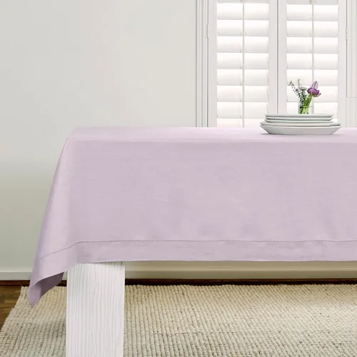 Vista 14 de Solino Home Mantel de lino blanco de 52 x 52 pulgadas, mantel cuadrado de lino 100% puro, con dobladillo clásico, lavable a máquina para verano