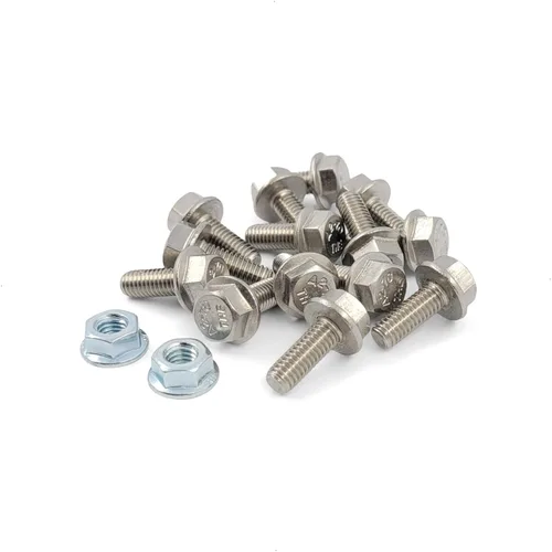 Vista 2 de Kit de pernos de cárter de aceite de motor compatible con Honda - Compatible con Acura K Series K20 K24 - para bandeja de acero negro