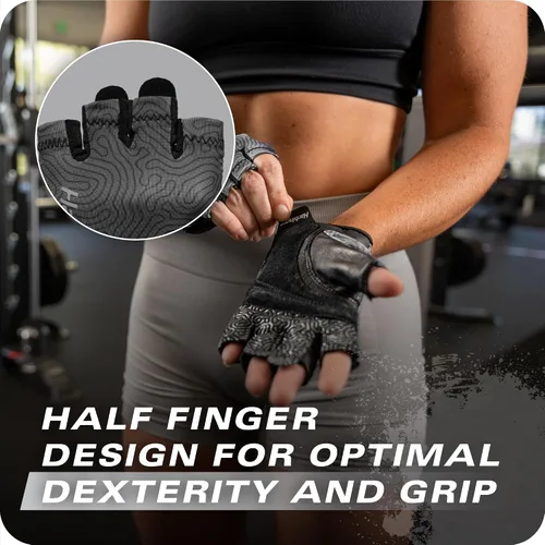 Vista 6 de Harbinger Pro Gloves 3.0 - Guantes de entrenamiento de alto rendimiento, agarre mejorado, transpirables elásticos en 4 direcciones, cierre de muñeca