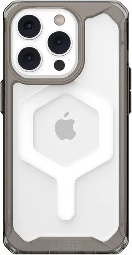 Vista 3 de URBAN ARMOR GEAR UAG - Funda diseñada para iPhone 14 Pro, color gris ceniza de 6.1 pulgadas, imán integrado compatible con carga MagSafe, ligera