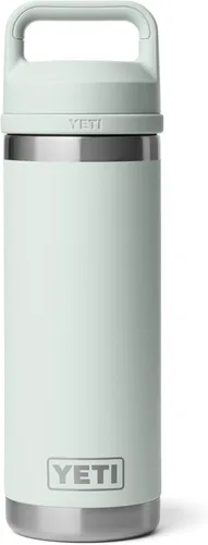 Vista 24 de YETI Rambler Botella de 18 oz, aislada al vacío, de acero inoxidable con tapa Chug, negro