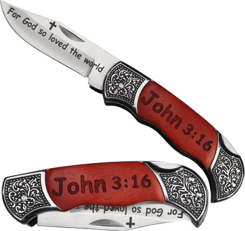 Vista 16 de Grabado Sea Fuerte y Valiente - JOSHUA 1:9 Regalos Católicos Cristianos Versículo Bíblico Herramienta Utilitaria, Escritura Bautizo Religioso