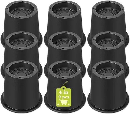 Vista 11 de Paquete de 12 elevadores de muebles de 1 pulgada, elevadores de cama ajustables resistentes para mesa, escritorio, sofá, silla, gabinete, marco