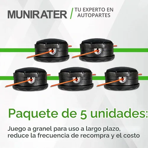 Vista 7 de munirater Paquete de 5 cabezales de repuesto para Echo Speed Feed 400 Bump SRM225 SRM230 SRM211 SRM260 SRM265