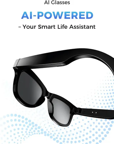 Vista 6 de Lentes inteligentes AI con cámara HD de 8 MP, grabación de video continua de 1200P, traducción de voz en tiempo real (más de 100 idiomas)