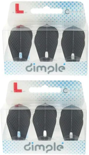 Vista 3 de L-style L9 Fantail Dart Flights - PRO Dimple