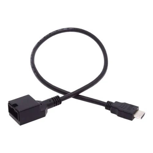 Vista 7 de chenyang HDMI 1.4 tipo A a tipo E cable de audio de vídeo 4K para conector de grado de sistema de conexión automotriz 0.5M