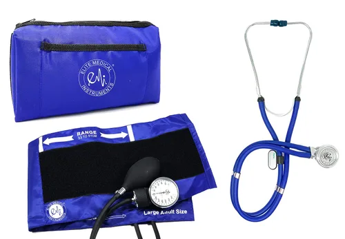 Vista 8 de Tensiómetro aneroide manual para presión arterial de pulsera EMI LARGE con funda, 1