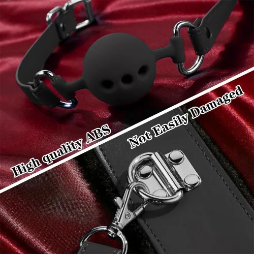 Vista 4 de Restricciones de Bondage BDSM para Juguetes de Adultos, 12 Piezas de Equipo de Bondage y Accesorios Juguetes Sexuales para Mujeres y Parejas