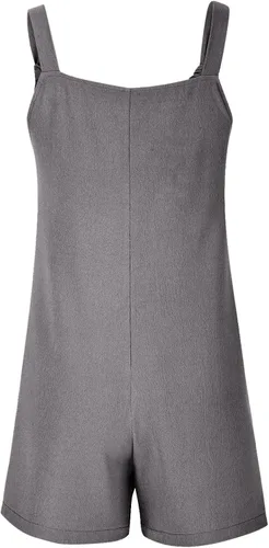 Vista 5 de CTXXUN - Overol corto de verano para mujer, casual, elegante, holgado, con correa ajustable, con bolsillos, talla grande
